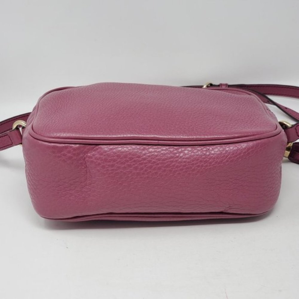 Auth Gucci Disco Camera Pink Leather Crossbody Bag - Picture 10 of 15